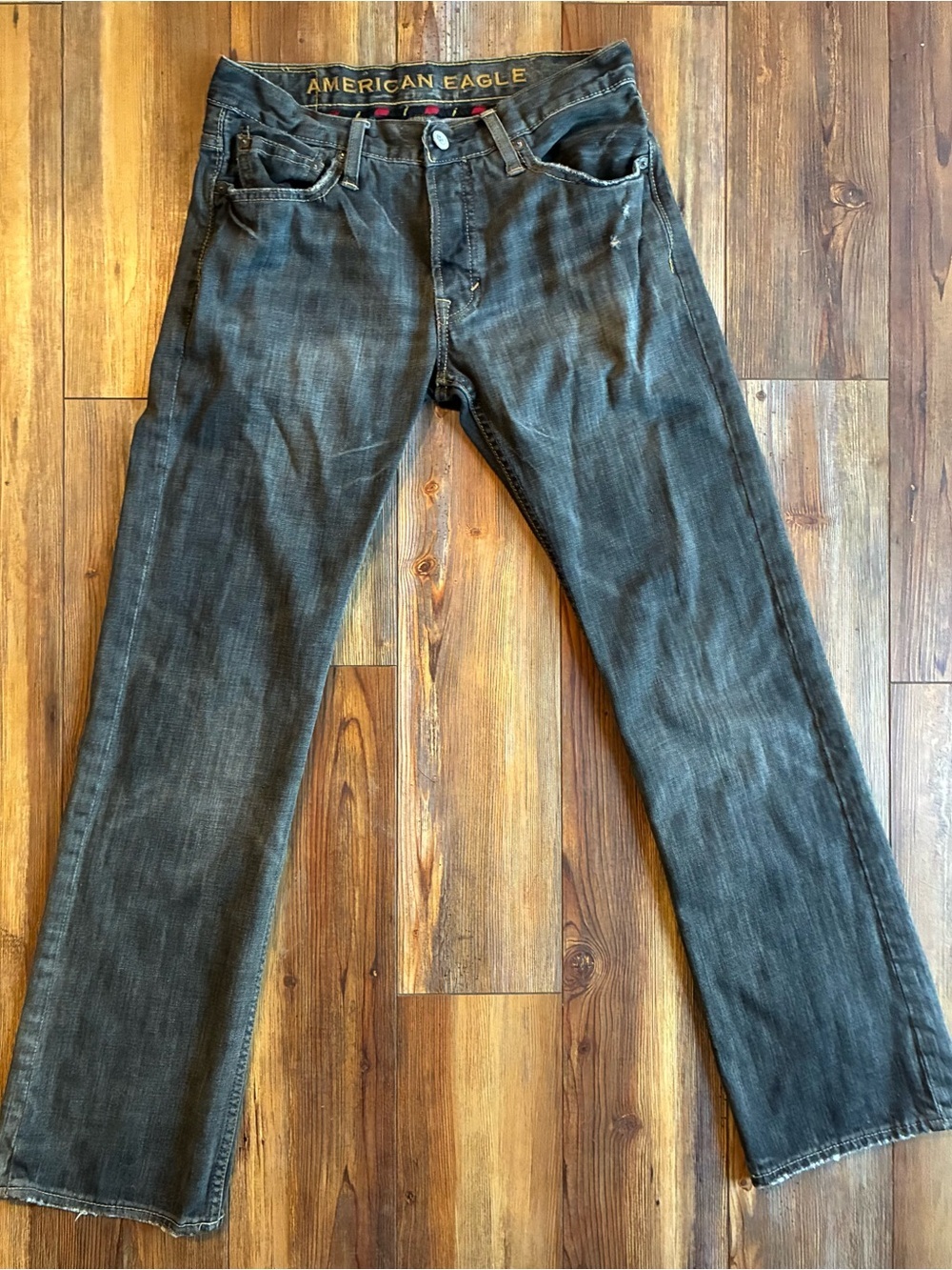 American Eagle Outfitters Men’s Dark Blue Straight Jeans - Picture 9 of 14